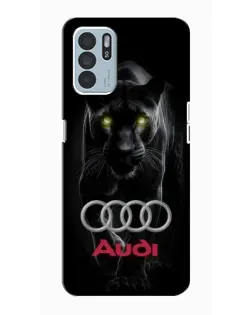 Чехол для OPPO Reno6 Z с картинкой «Пантера и Audi»