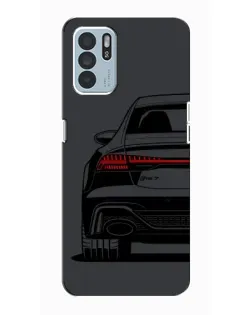 Чехол для OPPO Reno6 Z с картинкой «Задняя часть Audi — арт»