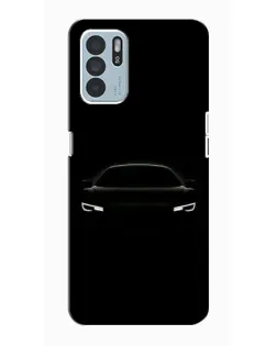 Чехол для OPPO Reno6 Z с картинкой «Взгляд Audi в темноте»