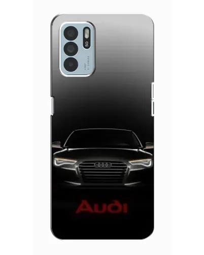 Чехол для OPPO Reno6 Z с картинкой «Audi — градиентный контур»