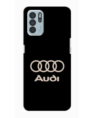 Чехол для OPPO Reno6 Z с картинкой «Audi — золотой логотип»
