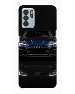 Чехол для OPPO Reno6 Z с картинкой «Audi — ночное отражение»