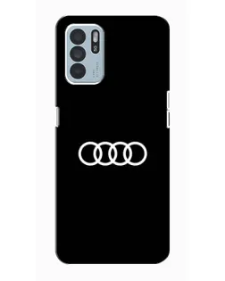 Чехол для OPPO Reno6 Z с картинкой «Audi White Logo»