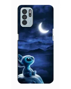 Чехол для OPPO Reno6 Z с картинкой «Лунная ночь Стича»