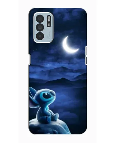 Чехол для OPPO Reno6 Z с картинкой «Лунная ночь Стича»