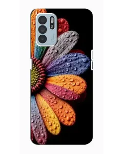 Чехол для OPPO Reno6 Z с картинкой «Радужный цветок»