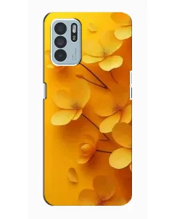 Чехол для OPPO Reno6 Z с картинкой «Золотые лепестки»