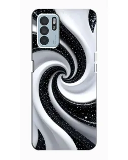 Чехол для OPPO Reno6 Z с картинкой «Черно-белая спираль» Чехол для OPPO Reno6 Z с картинкой «Черно-белая спираль»