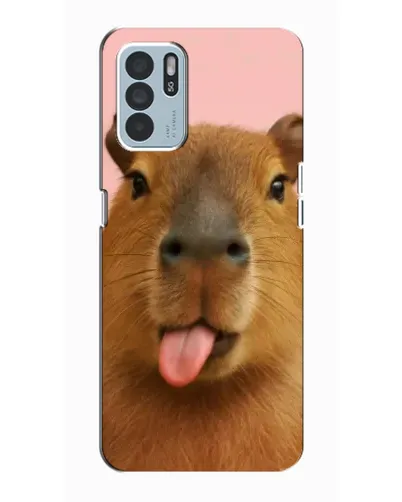 Чехол для OPPO Reno6 Z с картинкой «Капибара с языком» Чехол для OPPO Reno6 Z с картинкой «Капибара с языком»
