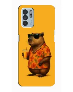 Чехол для OPPO Reno6 Z с картинкой «Капибара на отдыхе» Чехол для OPPO Reno6 Z с картинкой «Капибара на отдыхе»