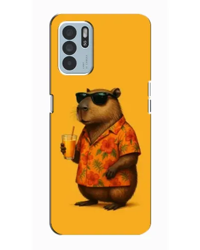 Чехол для OPPO Reno6 Z с картинкой «Капибара на отдыхе» Чехол для OPPO Reno6 Z с картинкой «Капибара на отдыхе»