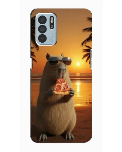Чехол для OPPO Reno6 Z с картинкой «Капибара с пиццей» Чехол для OPPO Reno6 Z с картинкой «Капибара с пиццей»