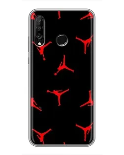 Чехол для Huawei P30 Lite / Nova 4e с картинкой «Jordan Red Pattern» Чехол для Huawei P30 Lite / Nova 4e с картинкой «Jordan Red Pattern»