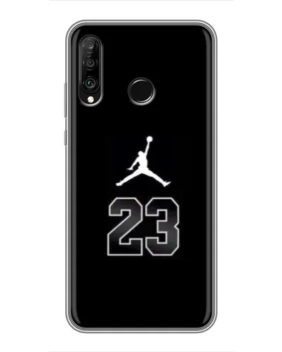 Чехол для Huawei P30 Lite / Nova 4e с картинкой «Jordan Flight 23»