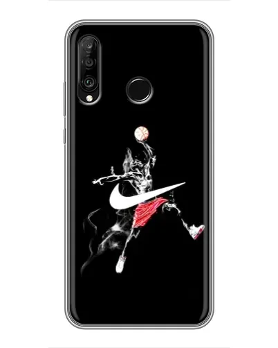 Чехол для Huawei P30 Lite / Nova 4e с картинкой «Jordan Jumpman»