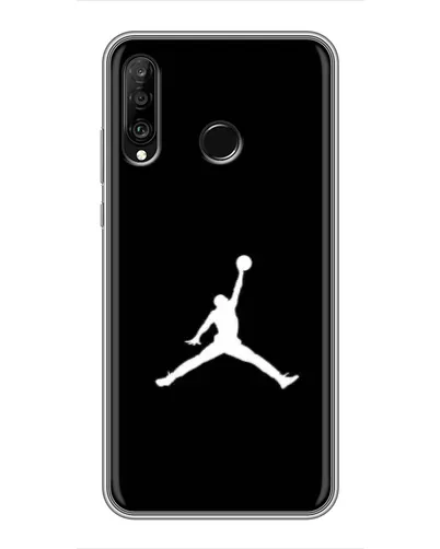 Чехол для Huawei P30 Lite / Nova 4e с картинкой «Jordan Silhouette»