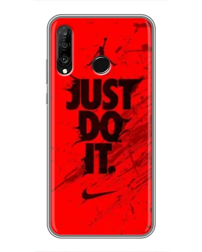 Чехол для Huawei P30 Lite / Nova 4e с картинкой «Nike Just Do It»