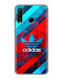 Чехол для Huawei P30 Lite / Nova 4e с картинкой «Абстракция Adidas» Чехол для Huawei P30 Lite / Nova 4e с картинкой «Абстракция Adidas»