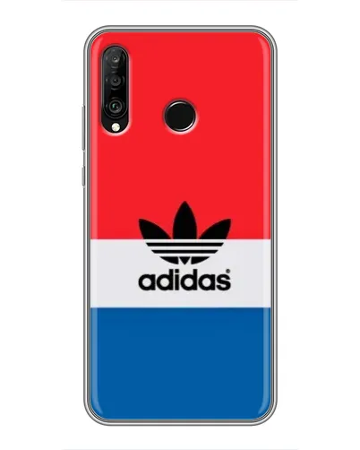 Чехол для Huawei P30 Lite / Nova 4e с картинкой «Ретро блоки Adidas»