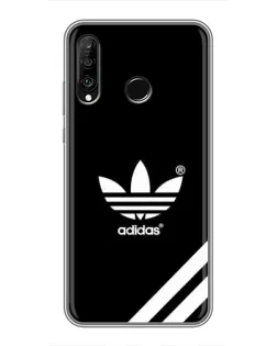 Чехол для Huawei P30 Lite / Nova 4e с картинкой «Adidas с диагональными полосами»