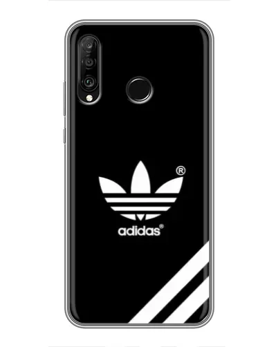 Чехол для Huawei P30 Lite / Nova 4e с картинкой «Adidas с диагональными полосами»