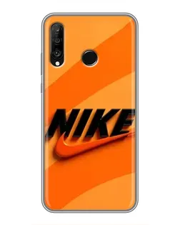 Чехол для Huawei P30 Lite / Nova 4e с картинкой «Оранжевый драйв Nike» Чехол для Huawei P30 Lite / Nova 4e с картинкой «Оранжевый драйв Nike»