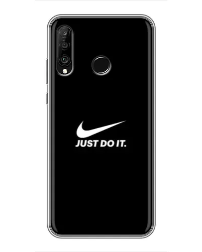 Чехол для Huawei P30 Lite / Nova 4e с картинкой «Минимализм от Nike»