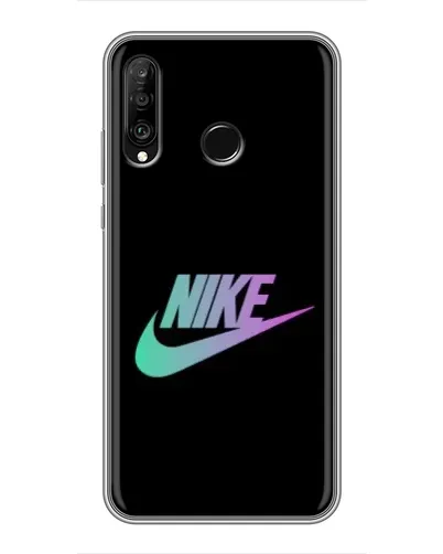 Чехол для Huawei P30 Lite / Nova 4e с картинкой «Nike — городская ночь»