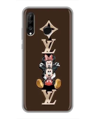 Чехол для Huawei P30 Lite / Nova 4e с картинкой «LV и Микки Маус»