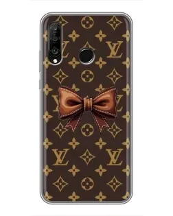 Чехол для Huawei P30 Lite / Nova 4e с картинкой «LV с бантом»