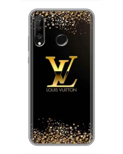 Чехол для Huawei P30 Lite / Nova 4e с картинкой «LV — золотые искры»