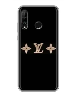 Чехол для Huawei P30 Lite / Nova 4e с картинкой «Louis Vuitton — минимализм»