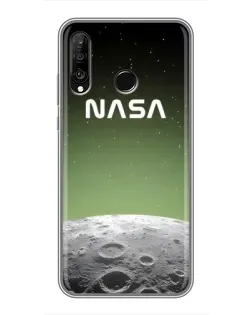 Чехол для Huawei P30 Lite / Nova 4e с картинкой «NASA — лунный градиент»