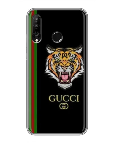 Чехол для Huawei P30 Lite / Nova 4e с картинкой «Тигр Gucci»