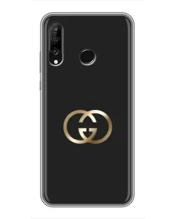 Чехол для Huawei P30 Lite / Nova 4e с картинкой «Минимализм Gucci»
