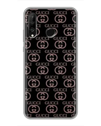 Чехол для Huawei P30 Lite / Nova 4e с картинкой «Классическая монограмма Gucci»