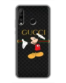 Чехол для Huawei P30 Lite / Nova 4e с картинкой «Микки Маус Gucci»