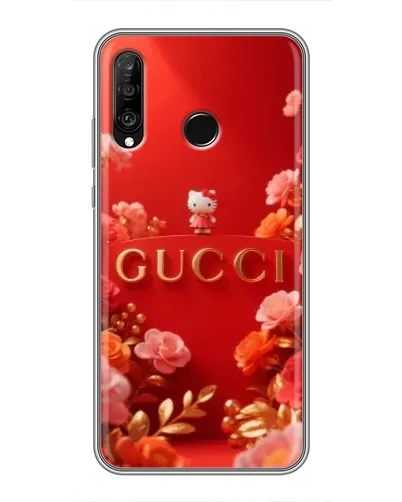 Чехол для Huawei P30 Lite / Nova 4e с картинкой «Gucci — золотой сад»