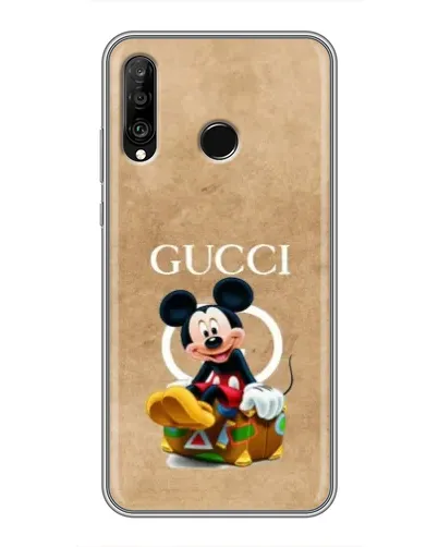 Чехол для Huawei P30 Lite / Nova 4e с картинкой «Микки Маус Gucci — крафт»