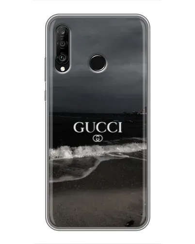 Чехол для Huawei P30 Lite / Nova 4e с картинкой «Gucci — морской прибой»