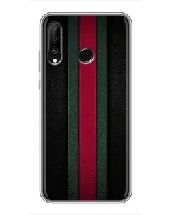 Чехол для Huawei P30 Lite / Nova 4e с картинкой «Gucci — неоновая линия»