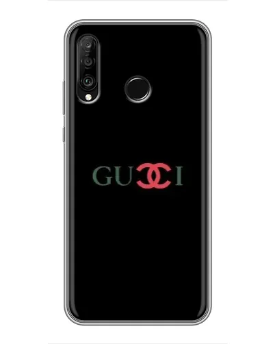 Чехол для Huawei P30 Lite / Nova 4e с картинкой «Gucci — красный градиент»