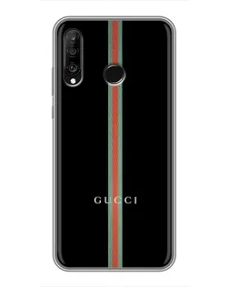 Чохол для Huawei P30 Lite / Nova 4e з картинкою «Gucci — строга лінія»