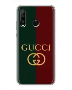 Чохол для Huawei P30 Lite / Nova 4e з картинкою «Gucci — темно-зелений градієнт»