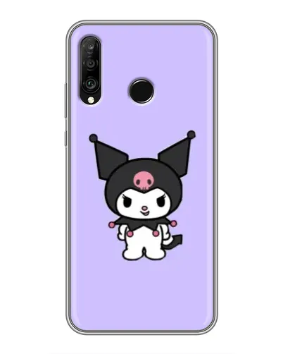 Чехол для Huawei P30 Lite / Nova 4e с картинкой «Kuromi — нежный фиолетовый»
