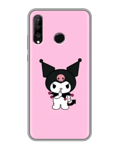 Чехол для Huawei P30 Lite / Nova 4e с картинкой «Kuromi — розовая нежность»