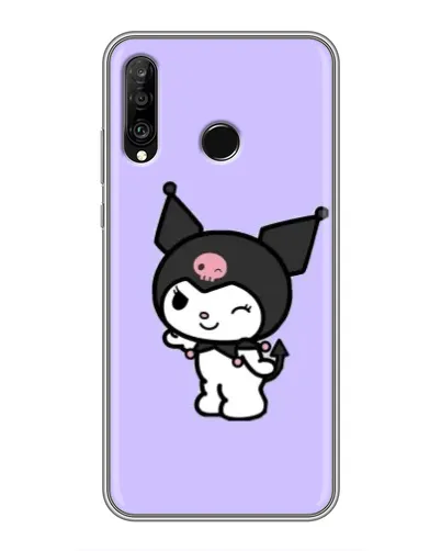 Чехол для Huawei P30 Lite / Nova 4e с картинкой «Классическая Kuromi»