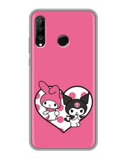 Чехол для Huawei P30 Lite / Nova 4e с картинкой «Kuromi и My Melody» Чехол для Huawei P30 Lite / Nova 4e с картинкой «Kuromi и My Melody»