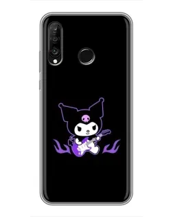 Чехол для Huawei P30 Lite / Nova 4e с картинкой «Электрическая Kuromi» Чехол для Huawei P30 Lite / Nova 4e с картинкой «Электрическая Kuromi»