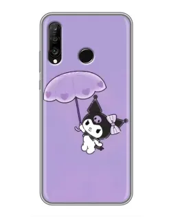 Чехол для Huawei P30 Lite / Nova 4e с картинкой «Kuromi с зонтиком» Чехол для Huawei P30 Lite / Nova 4e с картинкой «Kuromi с зонтиком»